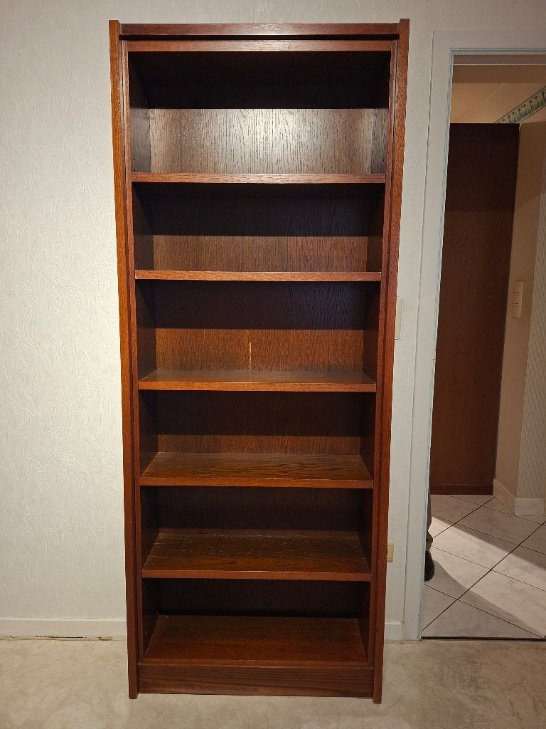Bibliothèque en bois plein, Ophalen, Met plank(en), 200 cm of meer, 50 tot 100 cm