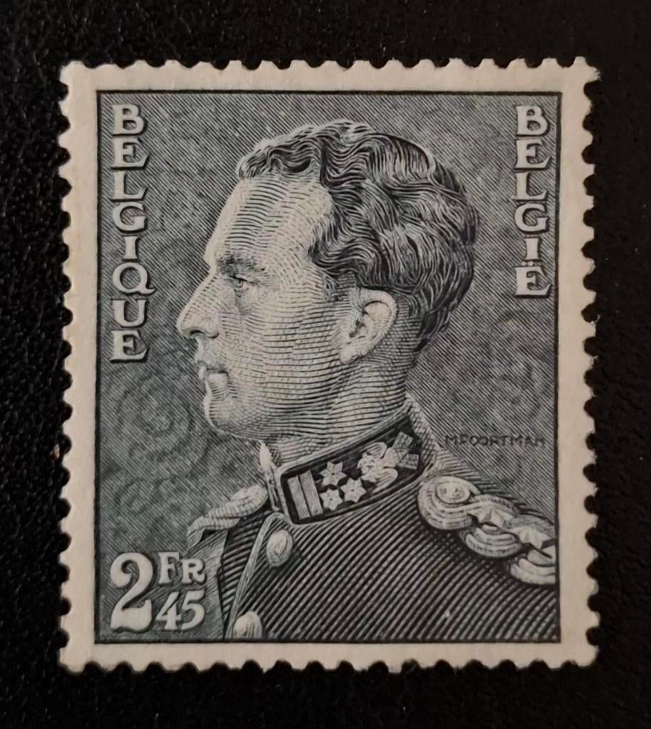 Belgique : OBP 432a ** Poortman 1936., Sans timbre, Neuf, Enlèvement ou Envoi, Non oblitéré