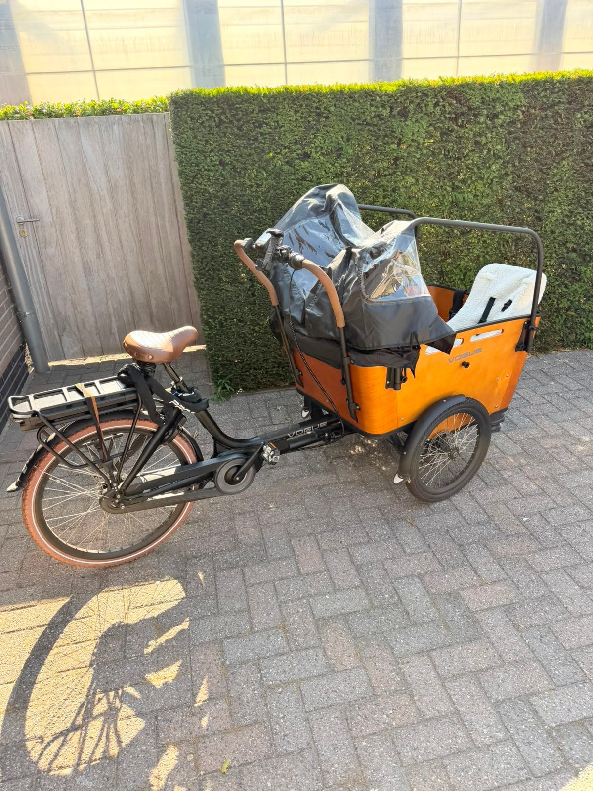 bakfiets vogue carry 3, Fietsen en Brommers, Ophalen, Zo goed als nieuw, 4 kinderen of meer, Overige merken