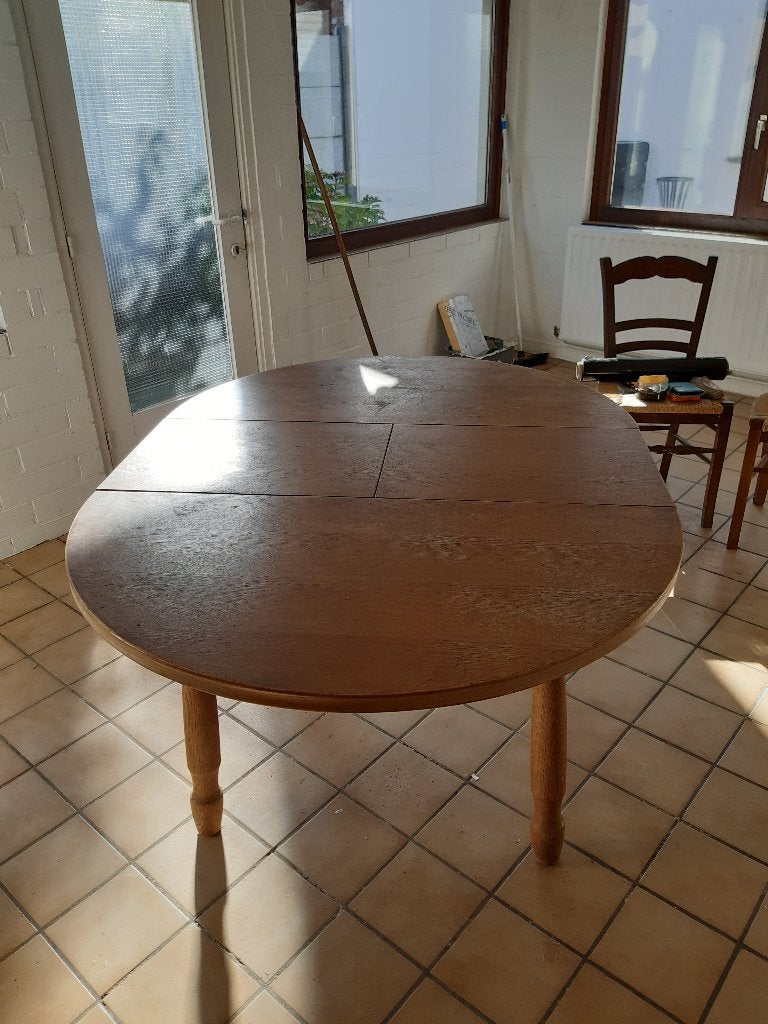 tafel, Huis en Inrichting, Ophalen, Gebruikt, 100 tot 150 cm, Eikenhout