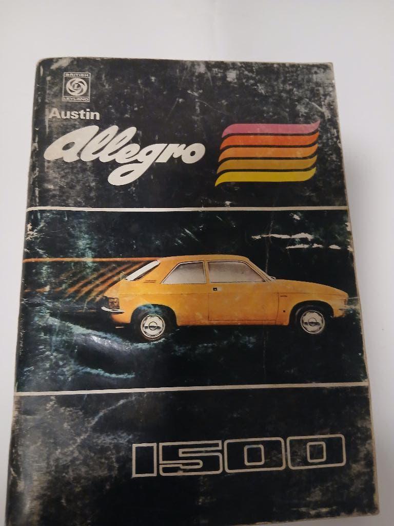 MANUEL D'ENTRETIEN AUSTIN ALLEGRO ANNEES 70, Enlèvement