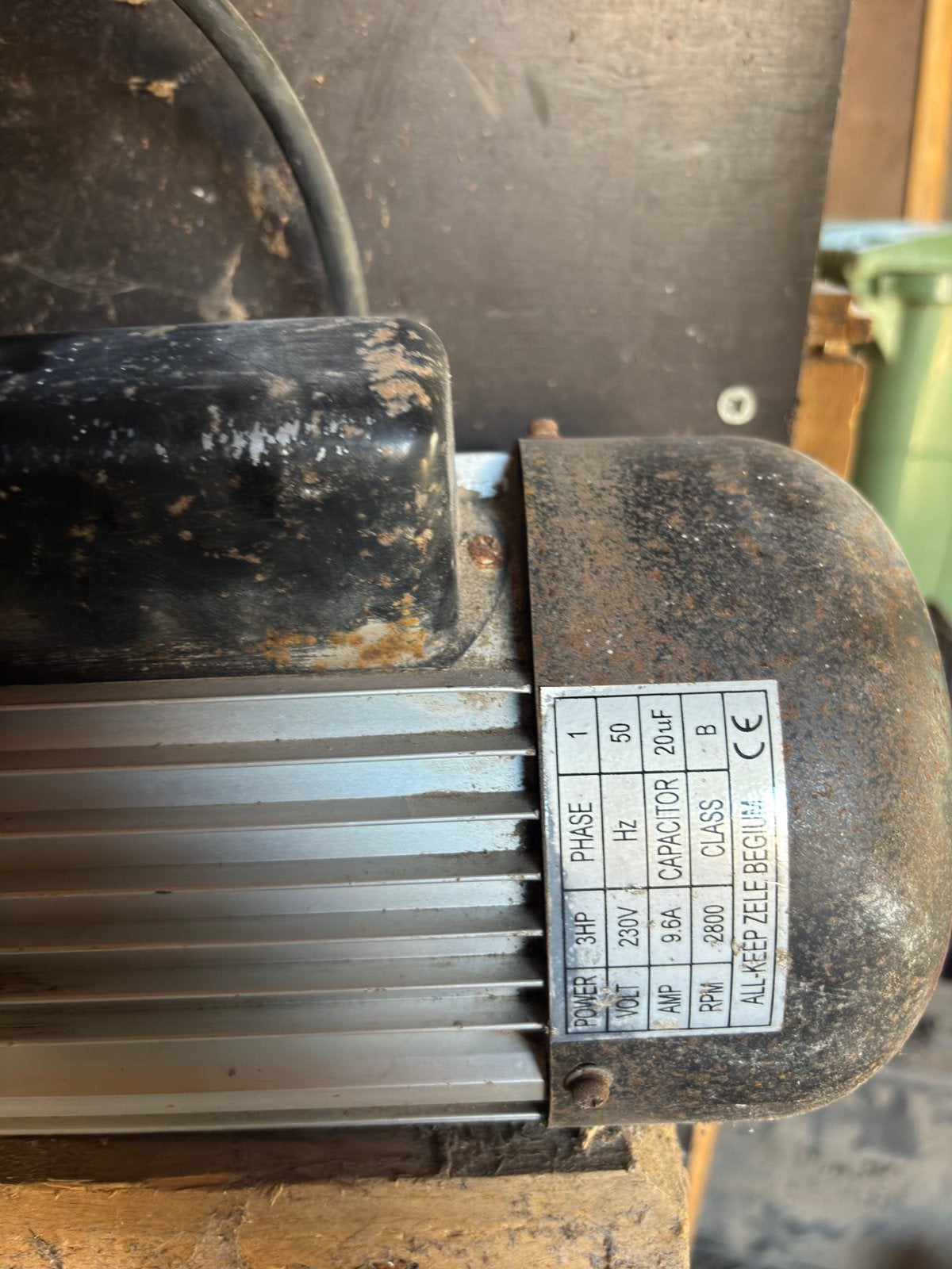 3 PK / 2,2 kW elektromotor 230V – ALL-KEEP België, Ophalen, Gebruikt, Elektrisch
