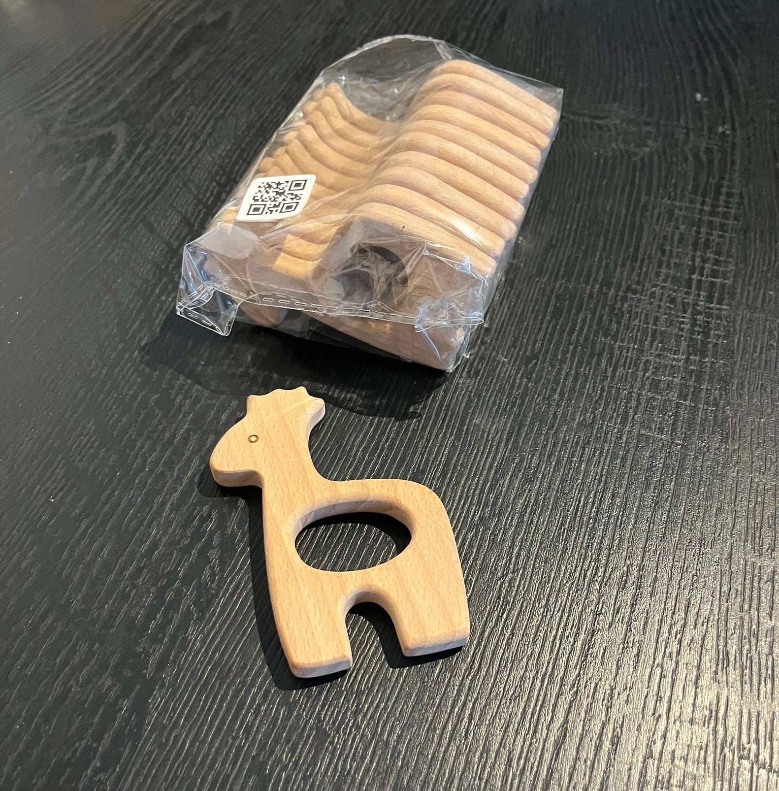 Houten bijtfiguur giraf 10x, Ophalen of Verzenden, Nieuw, Overige typen