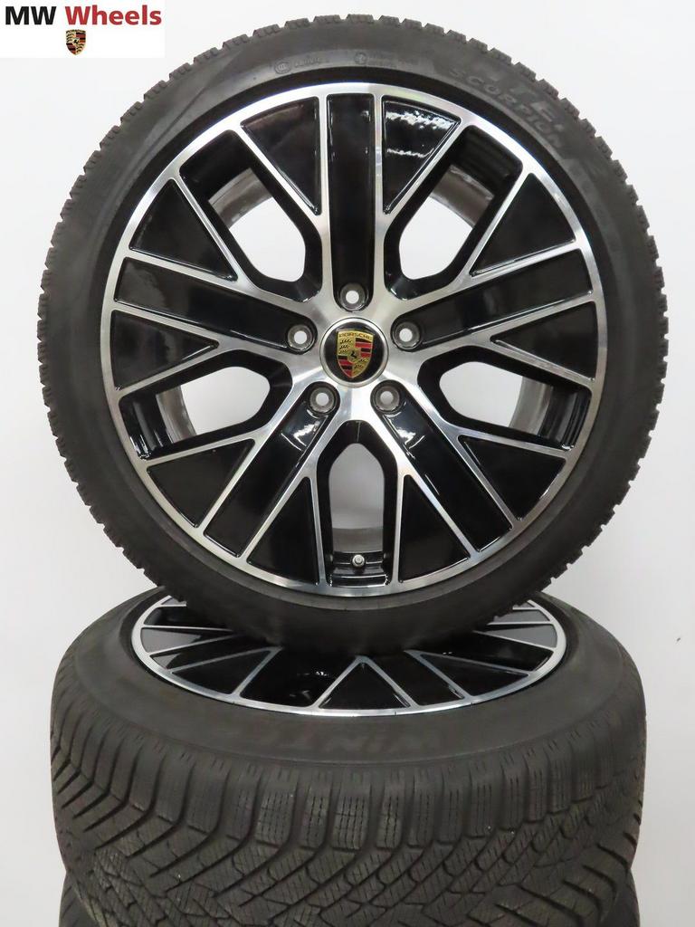 Originele Porsche Taycan 20 inch velgen winterbanden set, Auto-onderdelen, Banden en Velgen, Banden en Velgen, Winterbanden, 20 inch