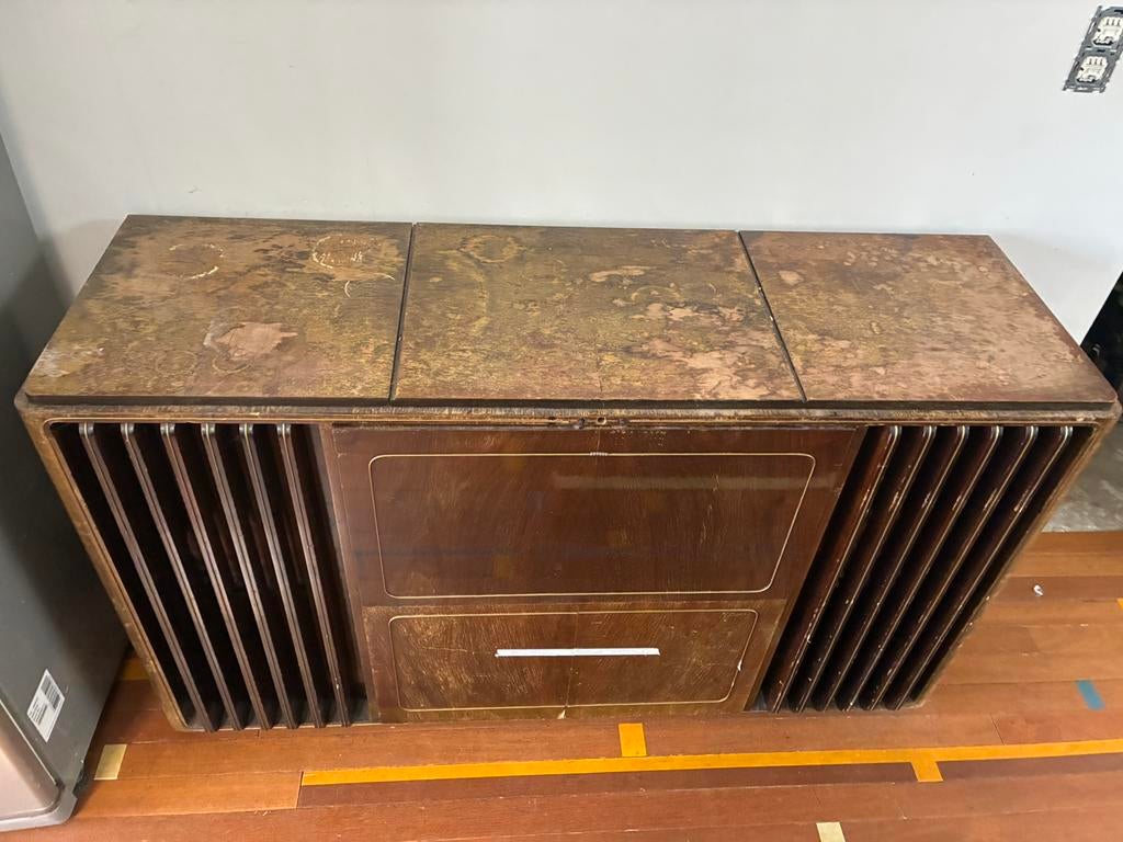 GRUNDIG LP- en radiokast, Antiek en Kunst, Ophalen