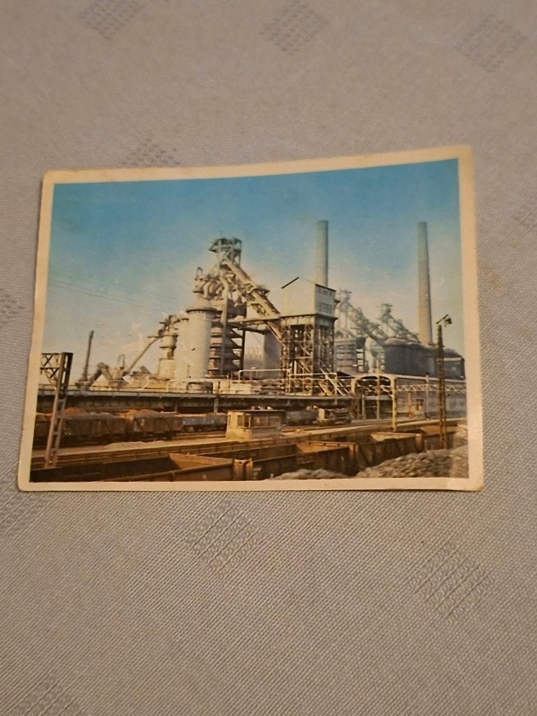Prentje/Chromo : Arbed / Esch-sur-Alzette/ Kuifje's bons, Enlèvement ou Envoi, Utilisé, Autres sujets/thèmes, Gravure