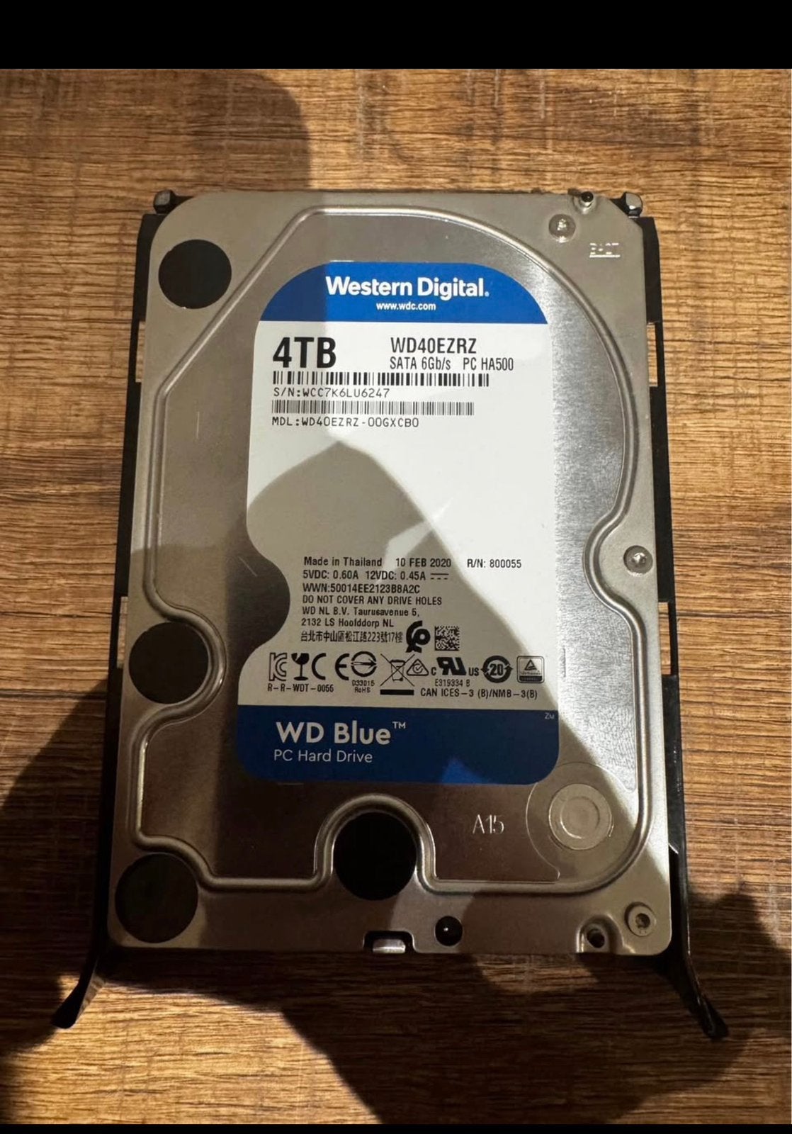Western Digital 4TB, Ophalen of Verzenden, Zo goed als nieuw