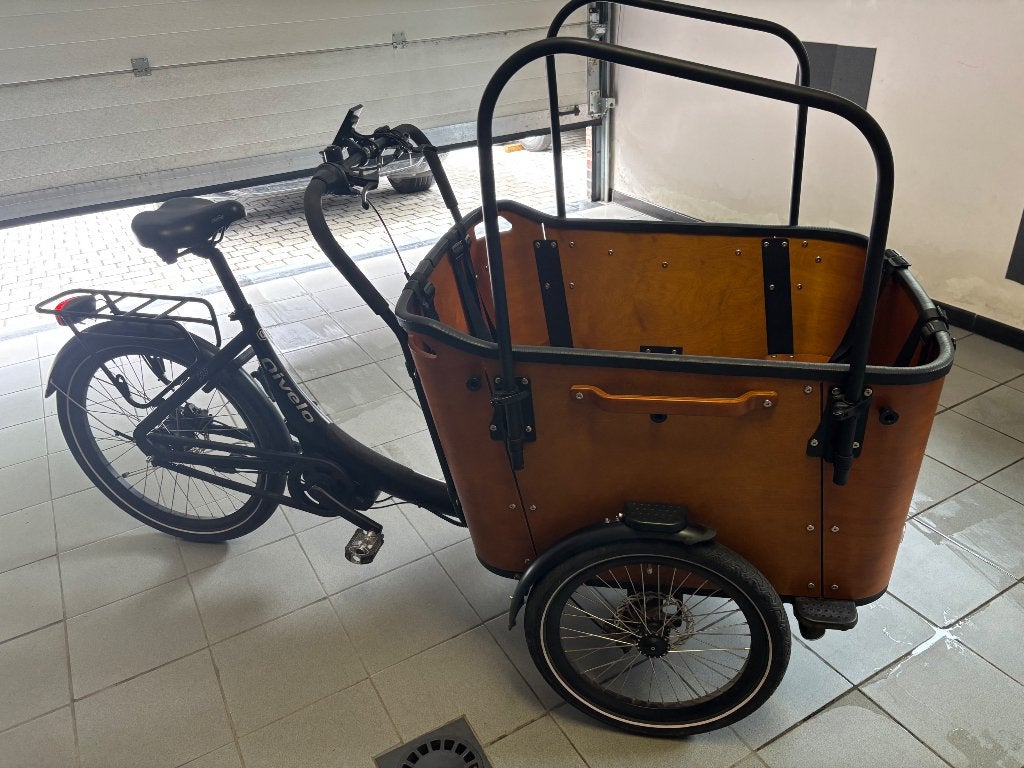 Bakfiets, Fietsen en Brommers, Fietsen | Bakfietsen, Gebruikt, Overige merken, 4 kinderen of meer, Elektrisch, Huif, Schijfrem