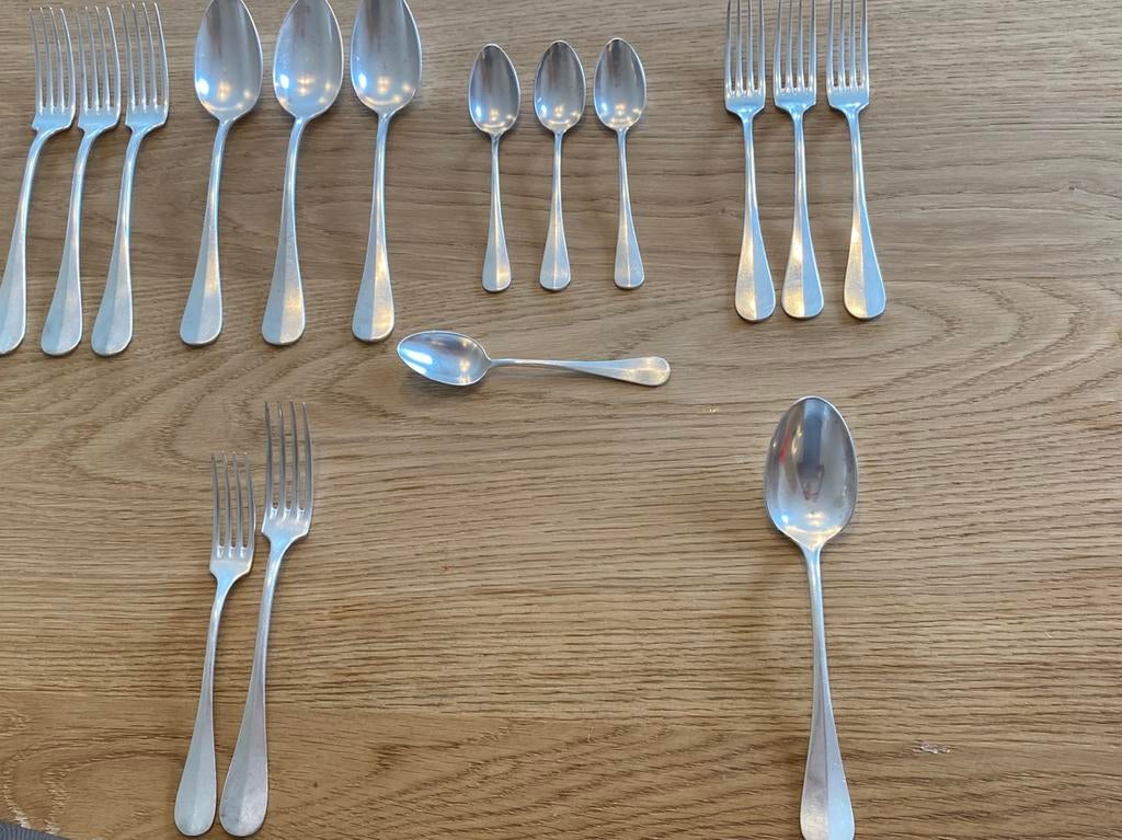 Couverts en métal argenté, vintage, Antiquités & Art, Antiquités | Couverts, Enlèvement ou Envoi