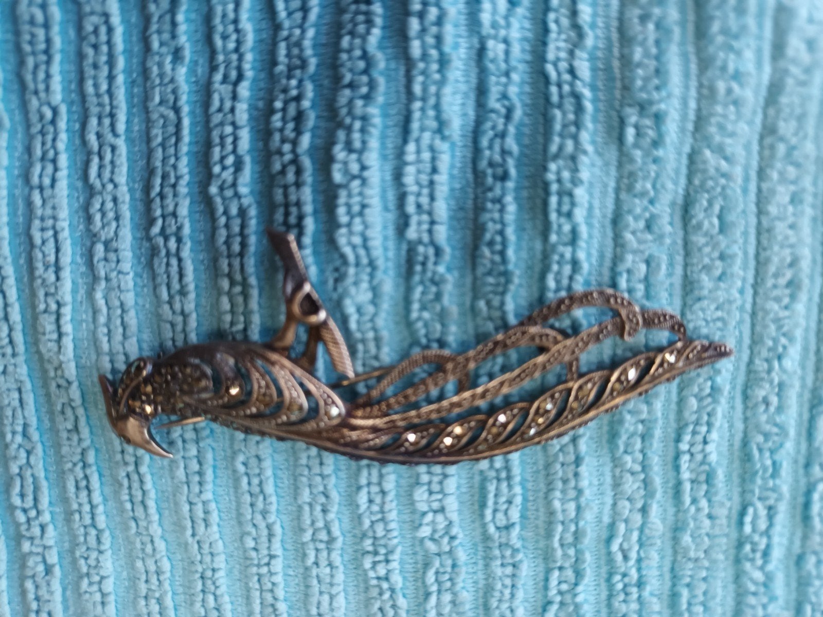 Broche met Markasiet steentjes, Handtassen en Accessoires, Ophalen