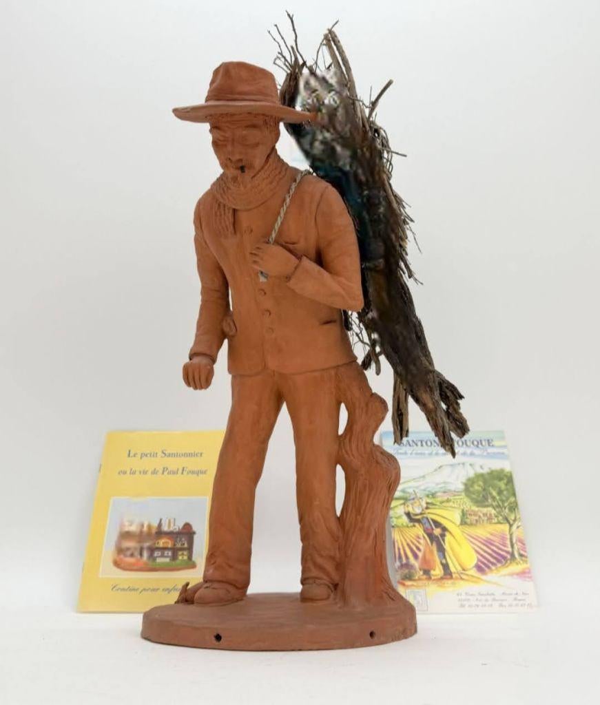 Terracotta Beeld., Antiek en Kunst, Handgemaakt, Overige materialen, Beeld, Europa