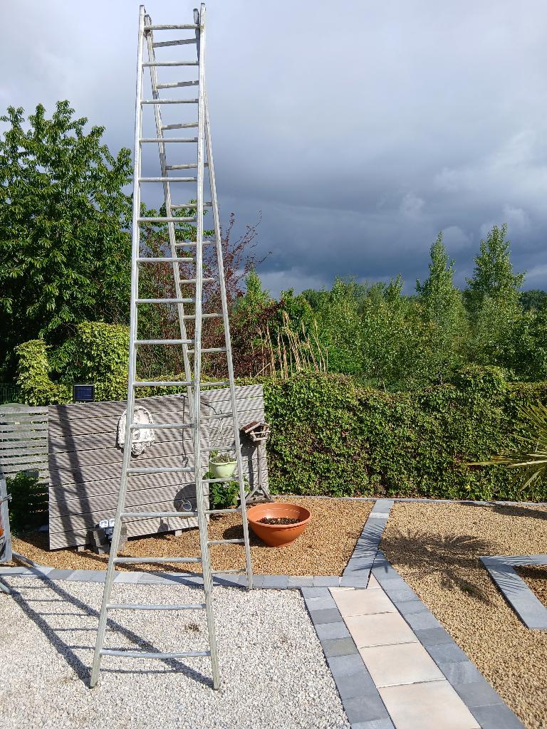 Ladder, Doe-het-zelf en Bouw, Ladders en Trappen, Ophalen, Gebruikt, Ladder, Opvouwbaar of Inschuifbaar