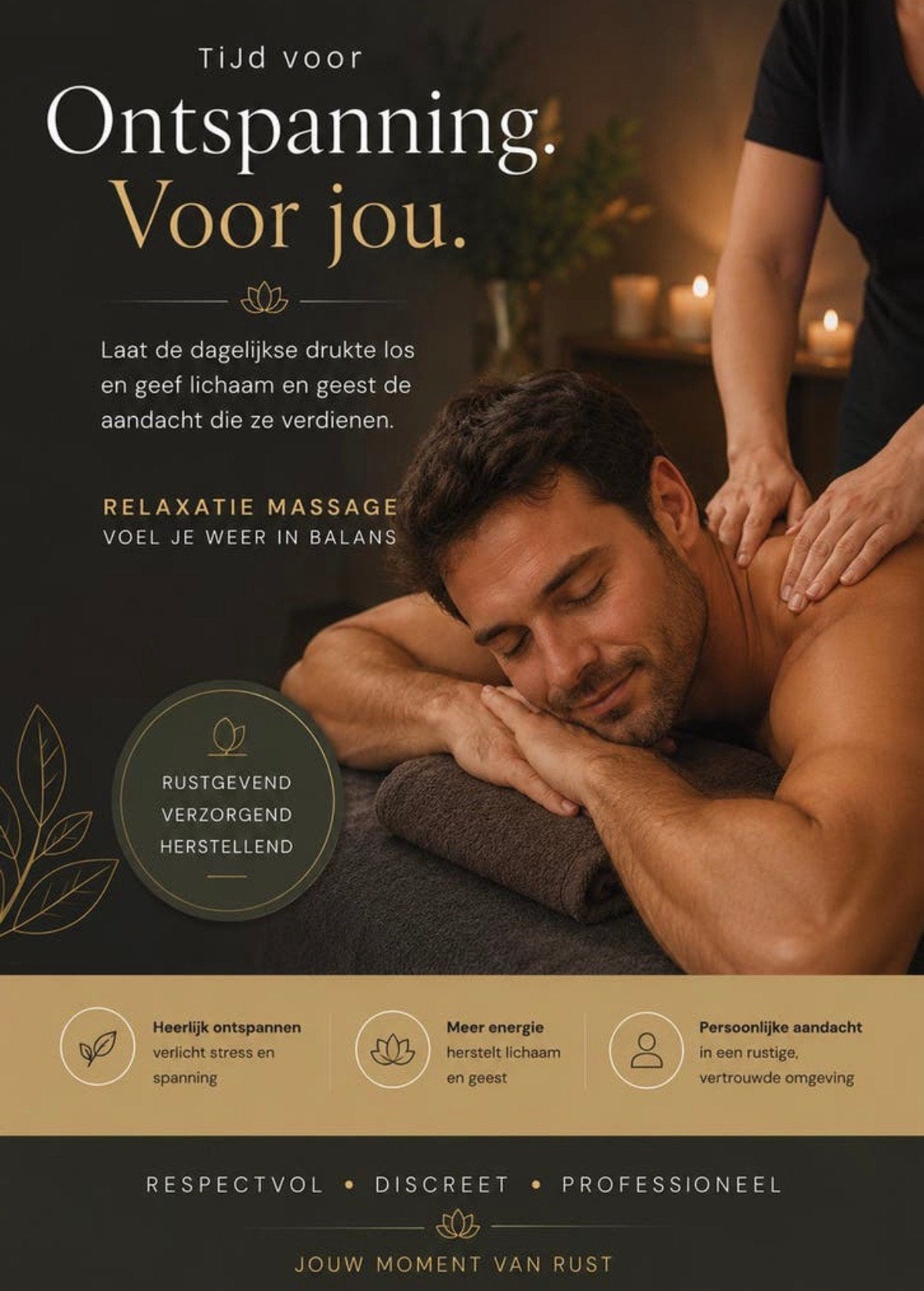 Zin in een massage? Gun jezelf een verwenmoment., Enlèvement, Comme neuf