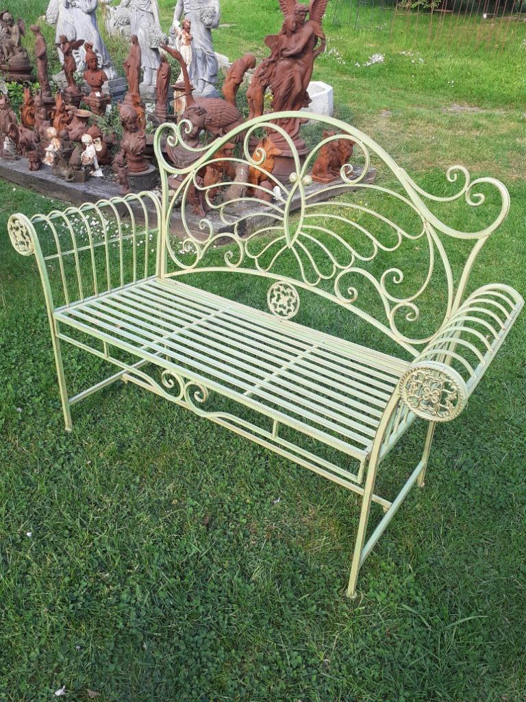 BANC DE JARDIN MODELE PAPILLON EN FER FORGE, Enlèvement, Neuf, Métal