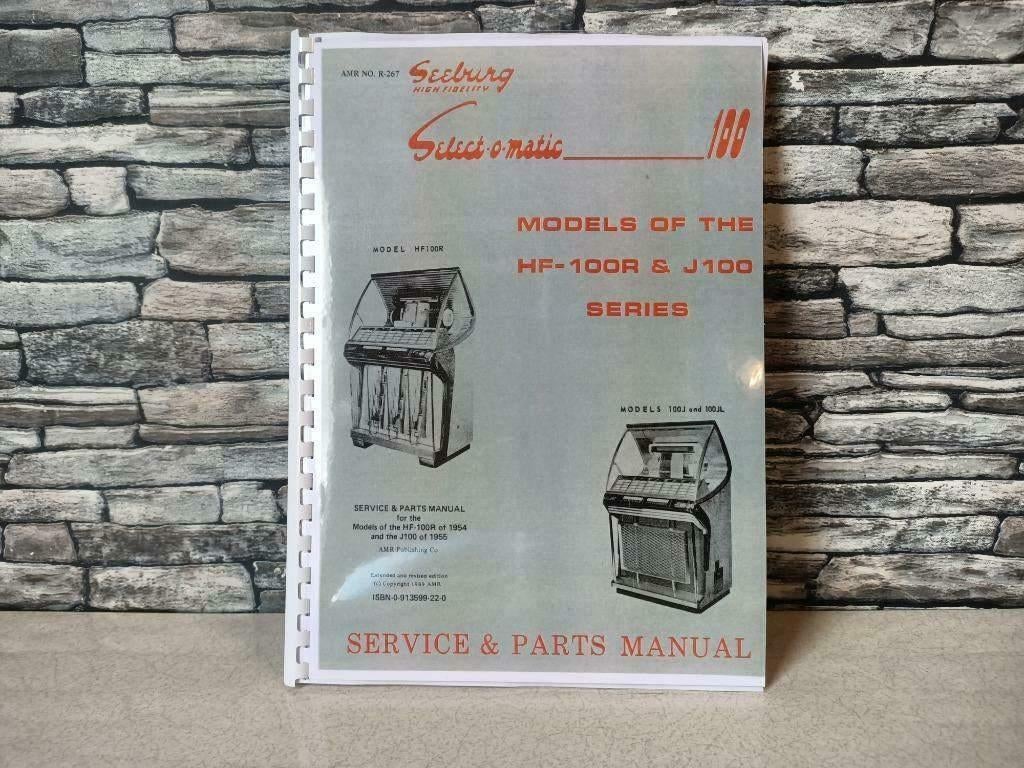 Service Manual: Seeburg j100/HF100R (1955) jukebox nieuw !!, Envoi, Seeburg