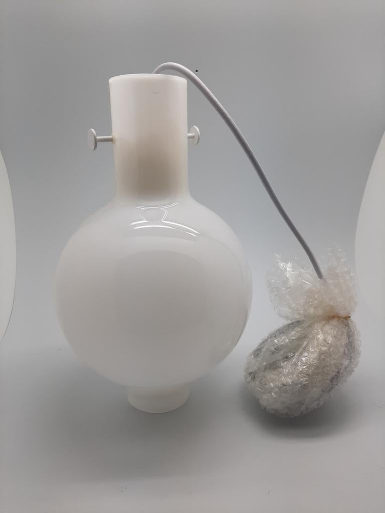 Novecento bulb lamp wit., Huis en Inrichting, Lampen | Hanglampen, Ophalen of Verzenden, Nieuw, Glas