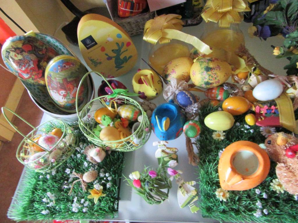 décor de printemps, Pâques, différents éléments, Enlèvement, Utilisé