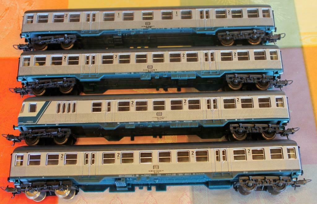 Lima HO 9144-45-46 4 voitures DB "Siberlinge" & cabine t58, Enlèvement ou Envoi, Utilisé, Wagon, Lima