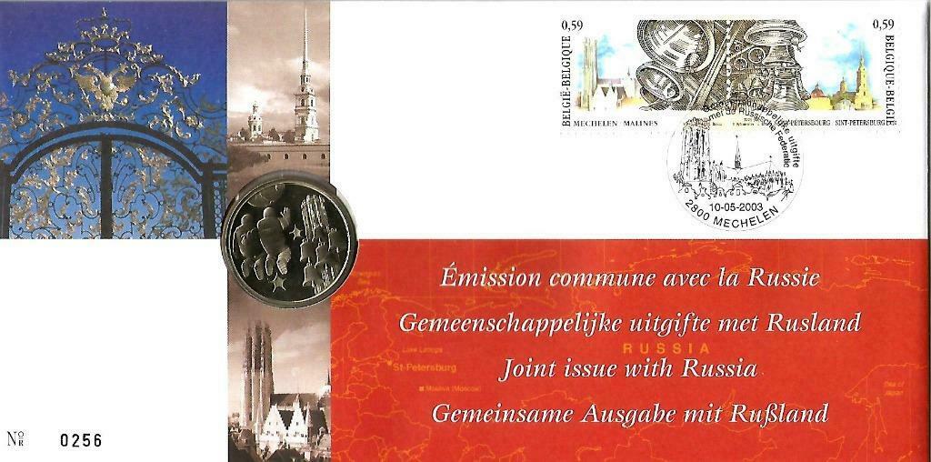 België 2003 - Numisletter OBP 3170 Klokken van Mechelen, Met stempel, Orginele gom, Ophalen of Verzenden, Postfris