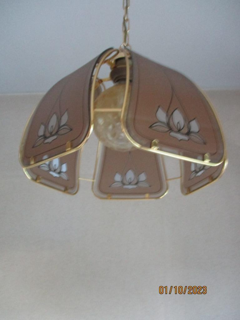 Decoratieve hanglamp, Enlèvement, Comme neuf, Verre, Klassiek