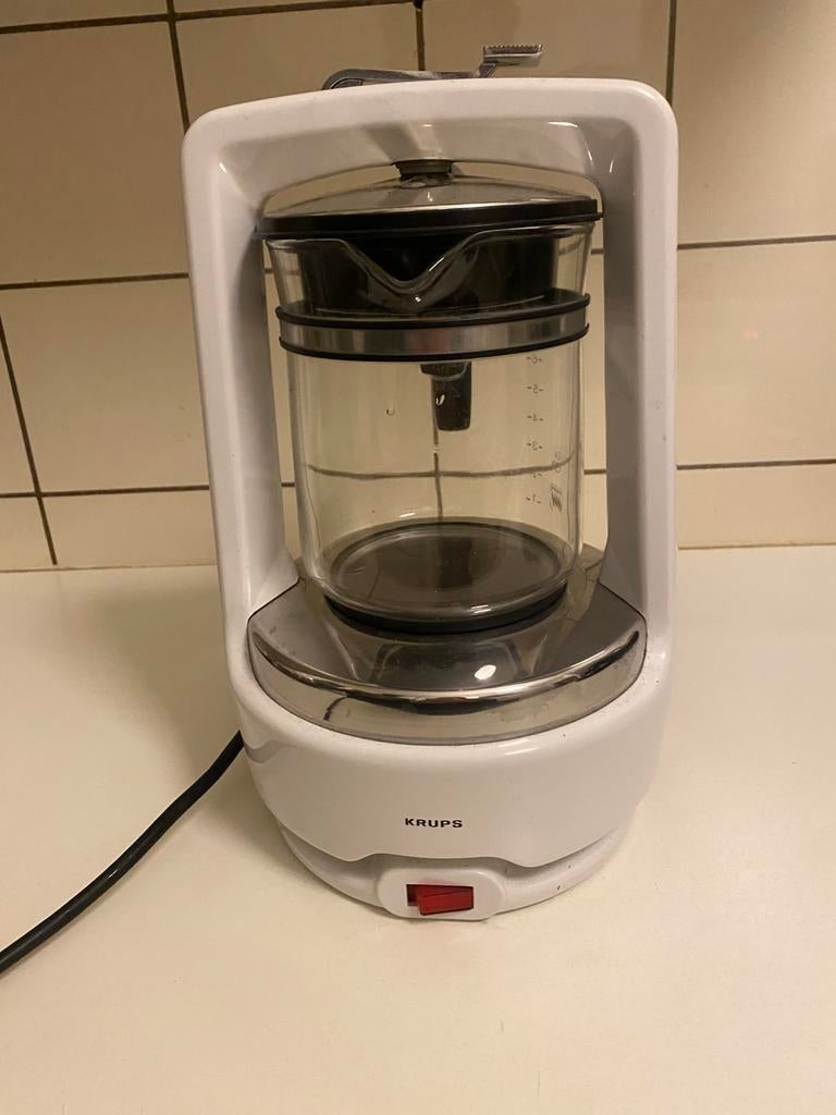 Cafetière Krups blanche vintage, Ophalen, Gebruikt, Koffiemachine