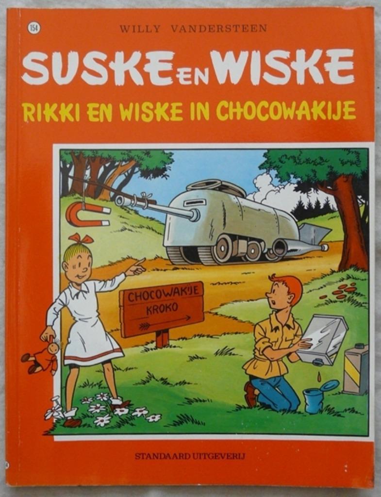 Suske en Wiske, Rikki En Wiske In Chocowakije, Nr.154, 1999., Boeken, Gelezen, Willy Vandersteen, Eén stripboek, Ophalen of Verzenden