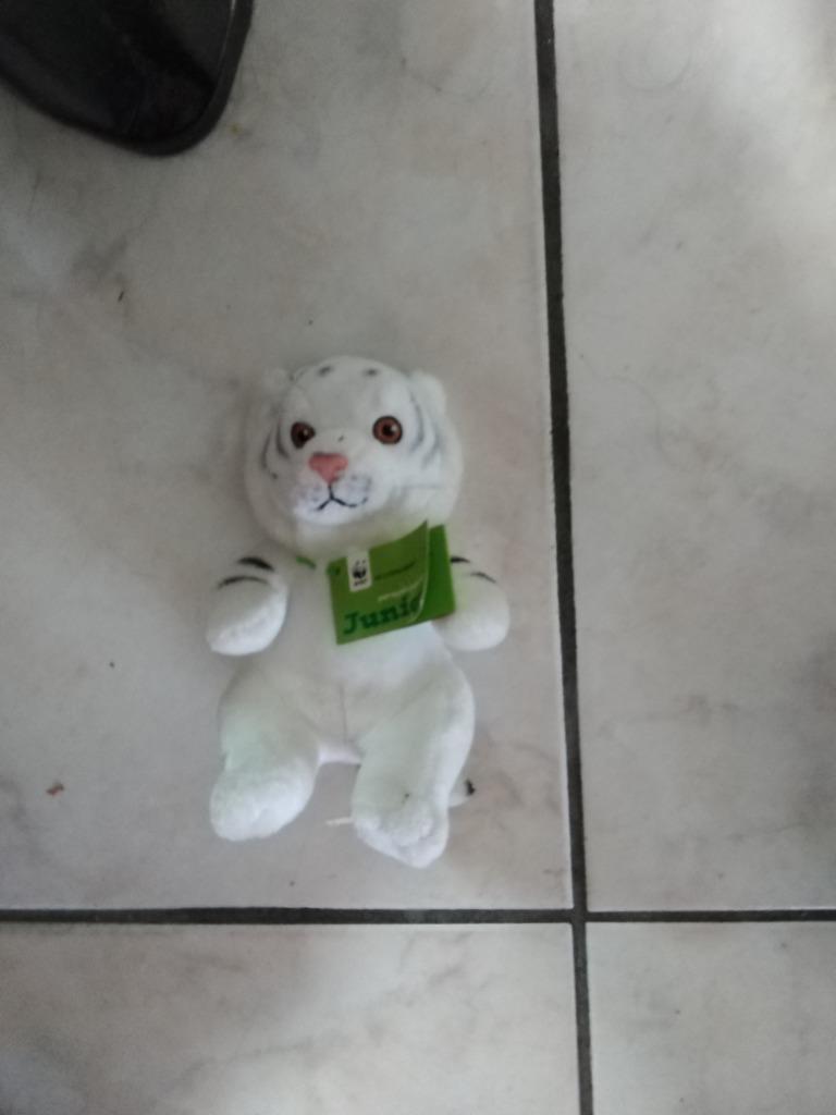 knuffel wwf junior witte tijger(doos 53), Ophalen, Nieuw