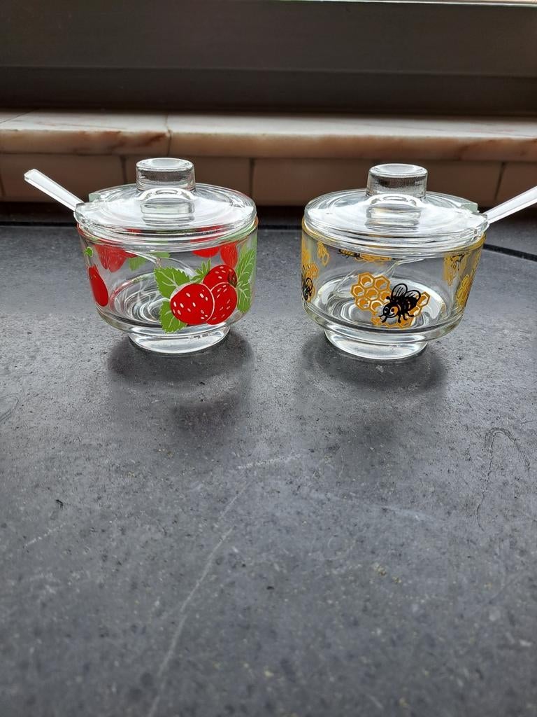 Art deco,confituur en honingpotje, Ophalen