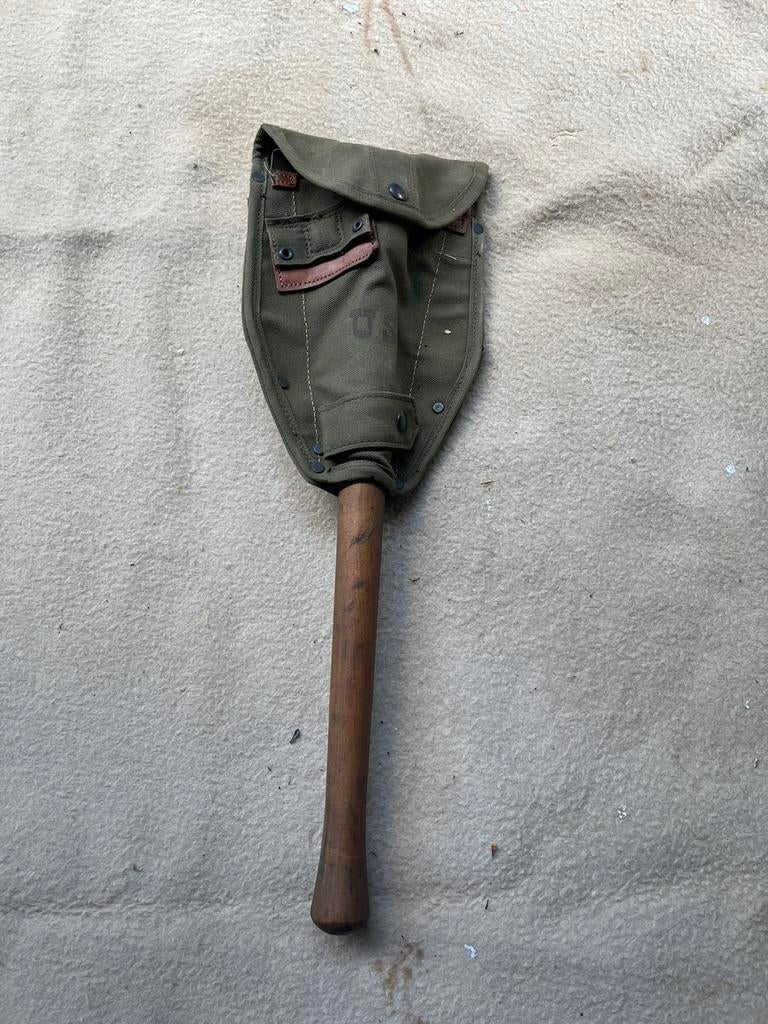 US schop met houder, Verzamelen, Militaria | Tweede Wereldoorlog, Ophalen of Verzenden