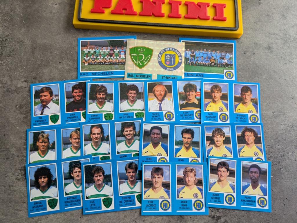 PANINI FOOTBALL 87 RAC.MECHELEN / ST NIKLAAS 15 STICKERS, Verzenden, Nieuw
