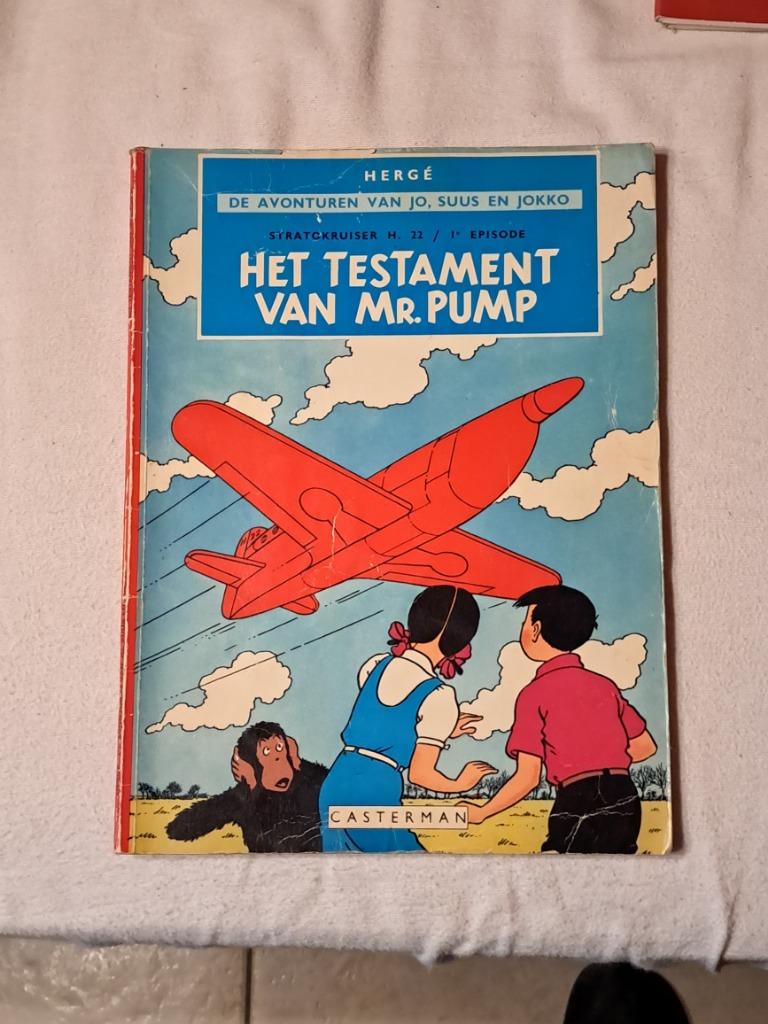 hergé de avonturen van jo, suus en jokko Het testament van m, Ophalen of Verzenden