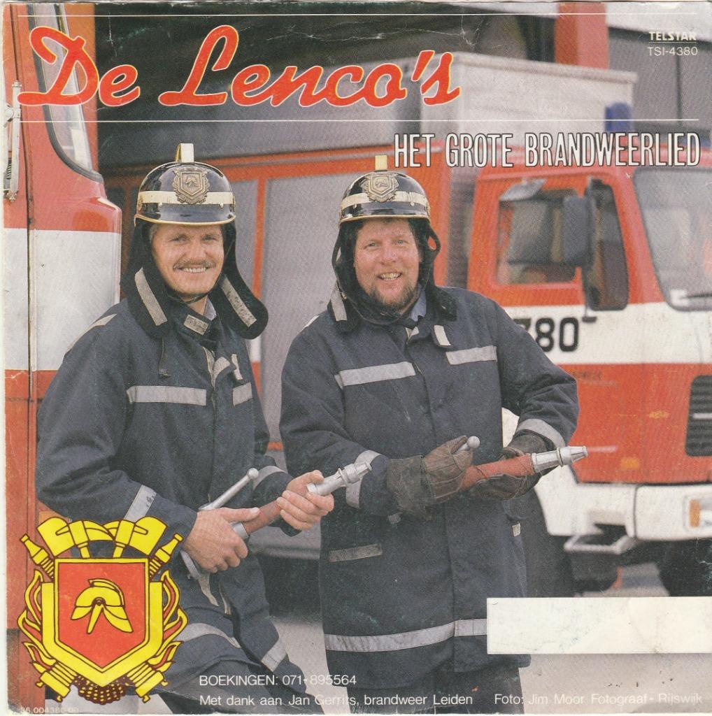 45T: De Lenco's: Het grote brandweerlied   Telstar, Enlèvement ou Envoi, Utilisé, Autres formats