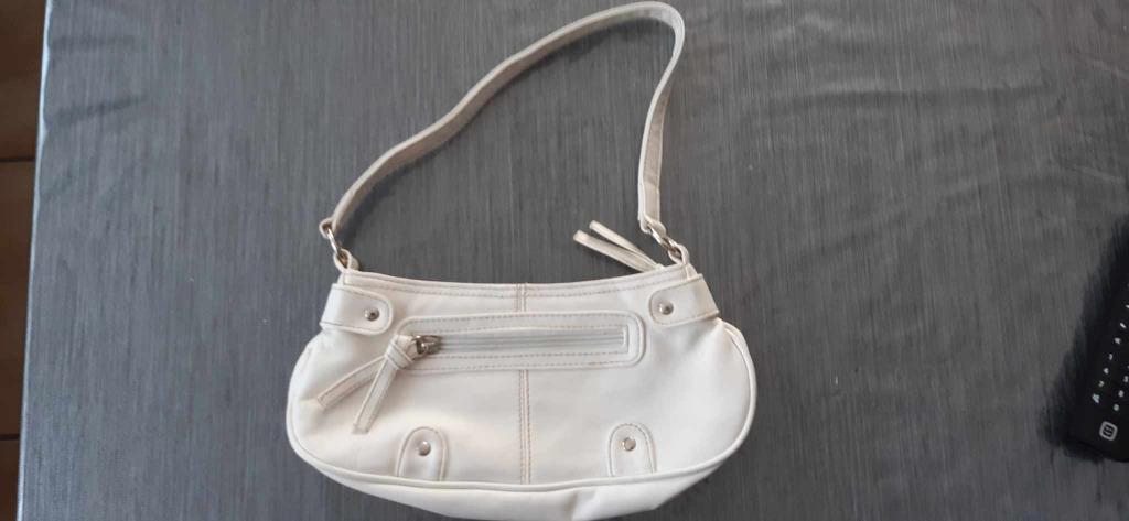 handtas, Handtassen en Accessoires, Tassen | Damestassen, Ophalen of Verzenden, Zo goed als nieuw, Wit, Handtas