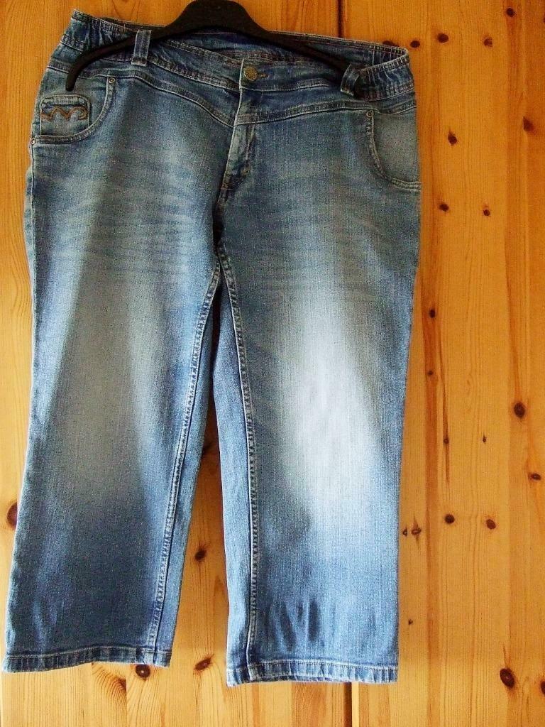 JEANS BROEK   LENGTE 7/8ste, Ophalen of Verzenden, Gedragen, Maat 46/48 (XL) of groter, Overige kleuren