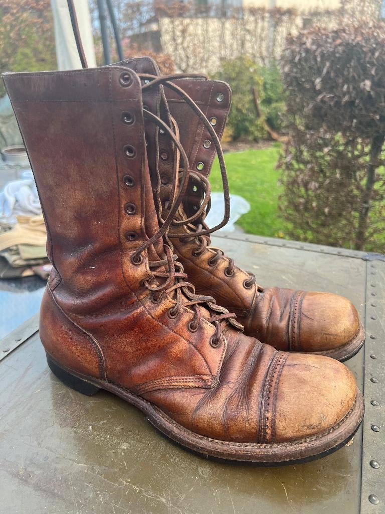 Boots para us originales WW2 taille illisible, Collections, Enlèvement ou Envoi