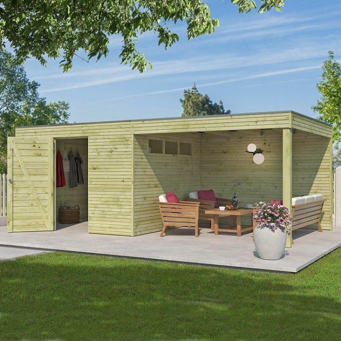 Abris de jardin, carports (Gardenas, Woodlands), Envoi, Neuf, Bois, Abri de jardin