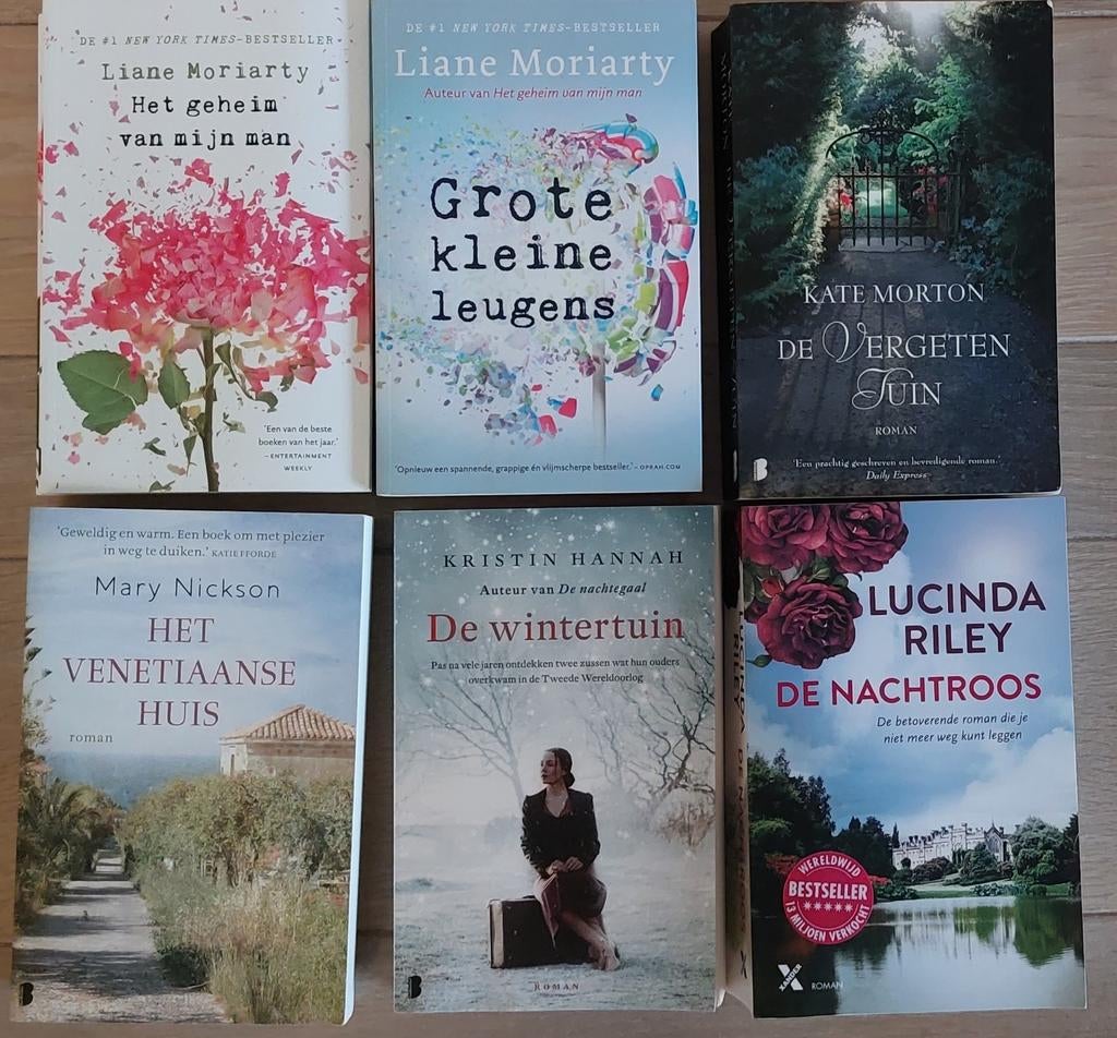 Romans van Lucinda Riley, Jojo Moyes, Lionel Moriarty, ..., Ophalen of Verzenden, Zo goed als nieuw