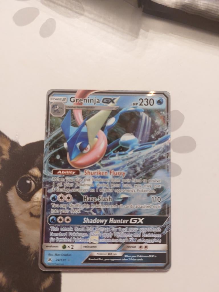 Pokémonkaart - Greninja GX, Ophalen, Zo goed als nieuw