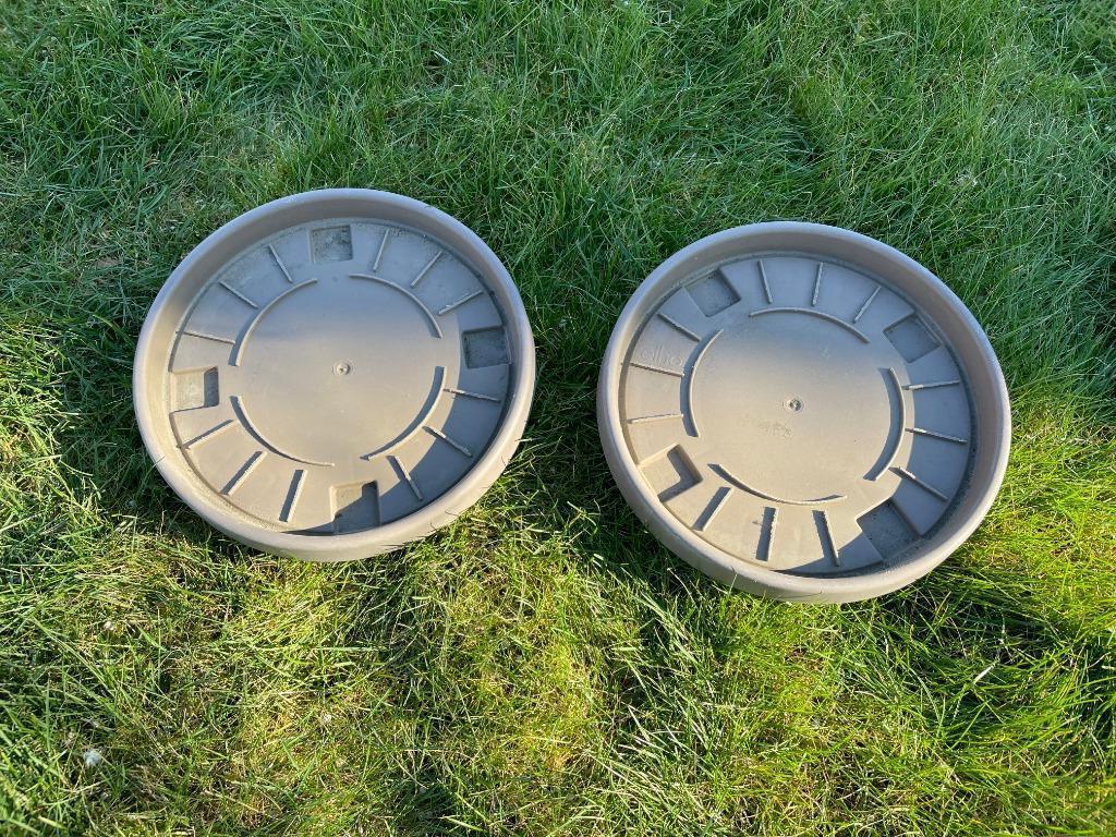 Lot de 2 plateaux roulant pour plantes, Enlèvement