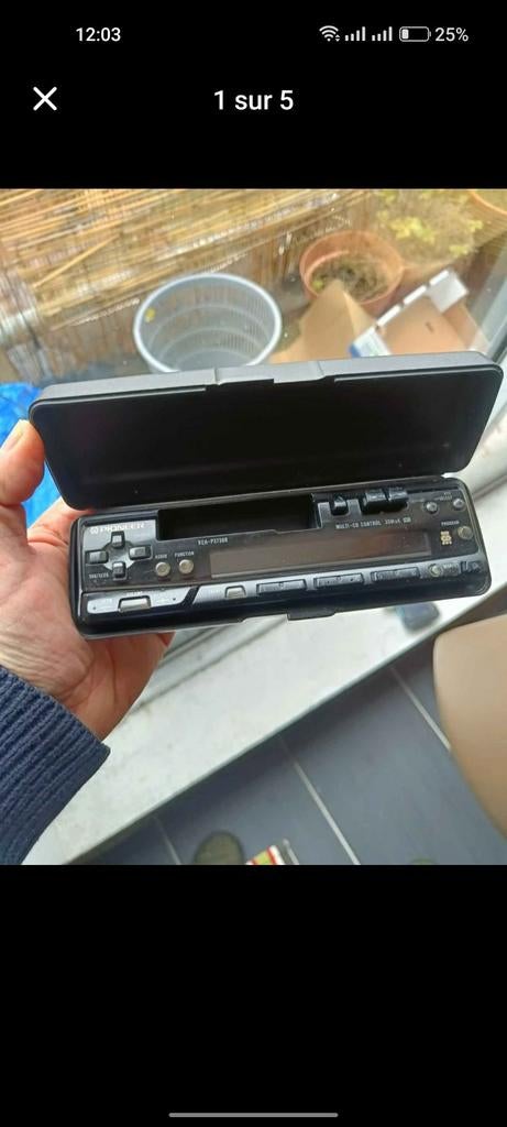 Face autoradio Pioneer, Enlèvement ou Envoi, Comme neuf