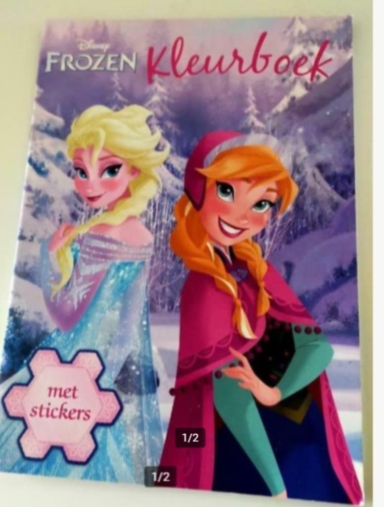 Kleurboek Disney Frozen prinsessen Elsa Olaf animatie, Ophalen of Verzenden, Zo goed als nieuw