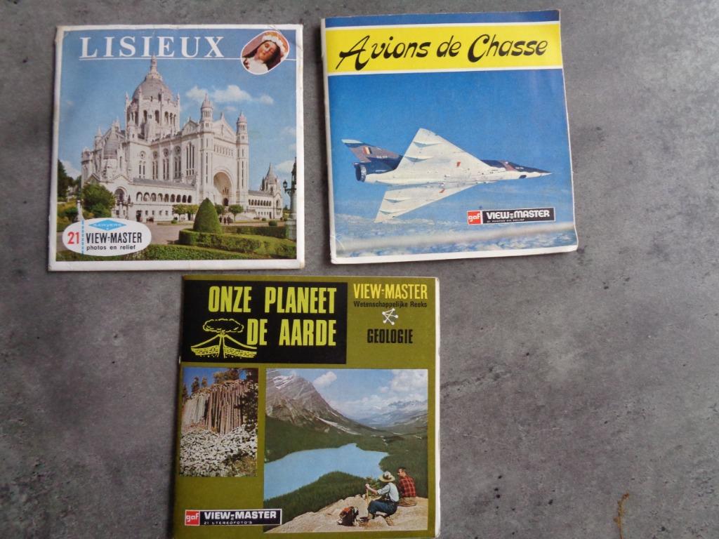 VIEW-MASTER DÉFINIT LA GÉOLOGIE DES AVIONS DE CHASSE LISIEUX, Antiquités & Art, Envoi