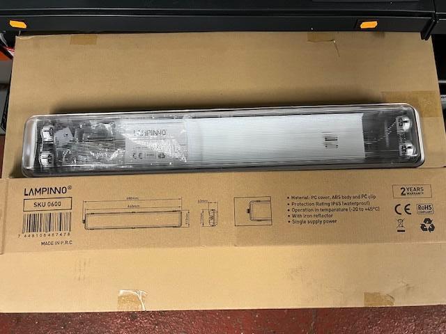 Boîtier fluorescent à double LED 60 cm, Enlèvement ou Envoi, Neuf, Ampoule LED