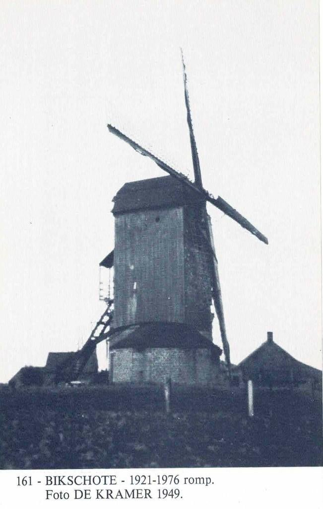 Bikschote - molen, Ophalen of Verzenden, 1960 tot 1980, Ongelopen, West-Vlaanderen