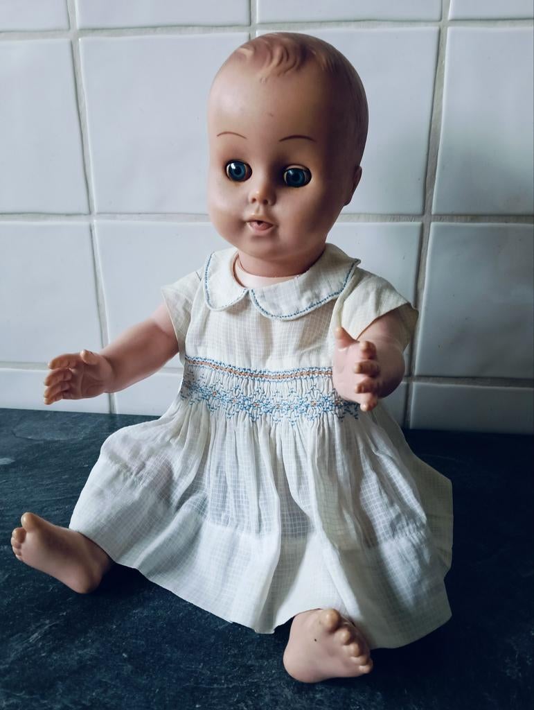 Retro vintage Unica pop, Verzamelen, Poppen, Ophalen of Verzenden, Zo goed als nieuw, Pop