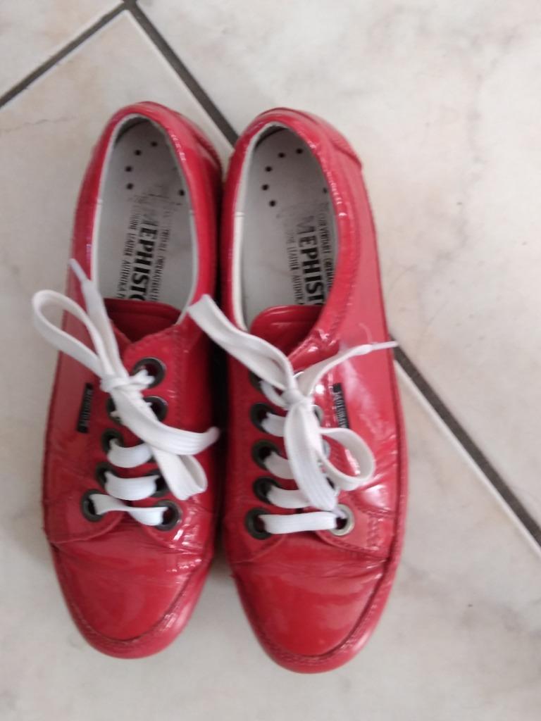 damesschoenen mephisto maat 6 maat 39  (doos schoenen), Rouge, Mephisto, Enlèvement ou Envoi, Comme neuf