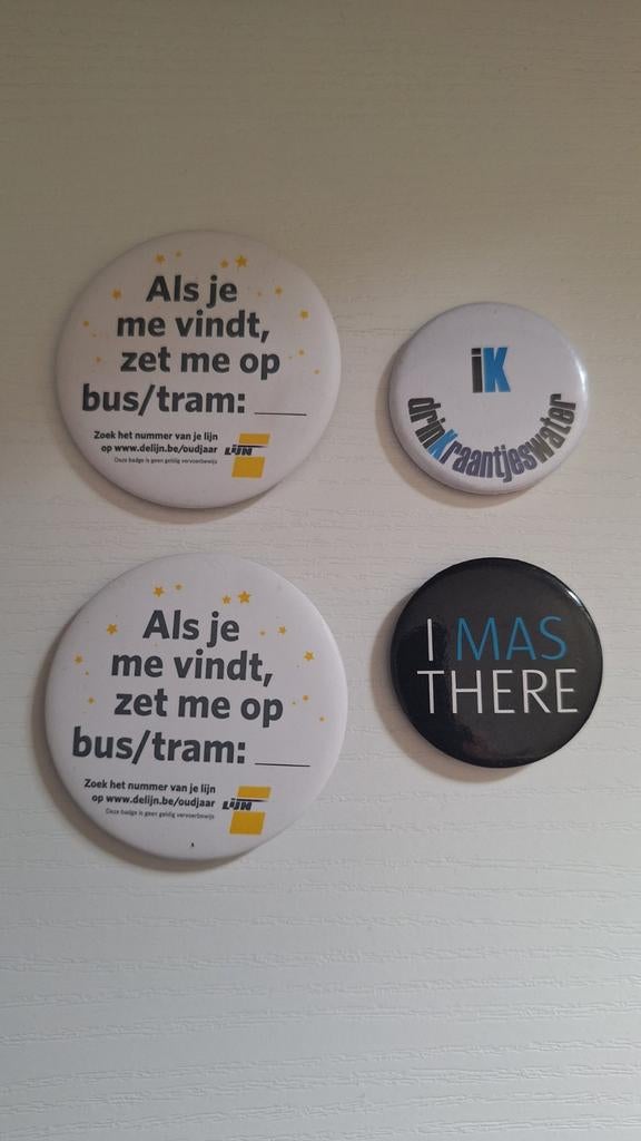 Verzamelen de Lijn, kraantjeswater, opening het MAS ., Ophalen of Verzenden, Zo goed als nieuw, Overige onderwerpen, Speldje of Pin