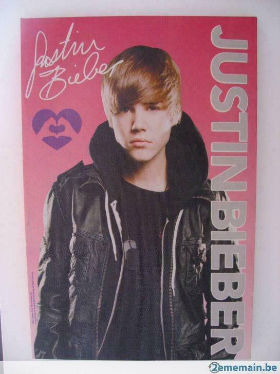 3 cadres photos  Justin BIEBER, Enlèvement, Comme neuf, Photo