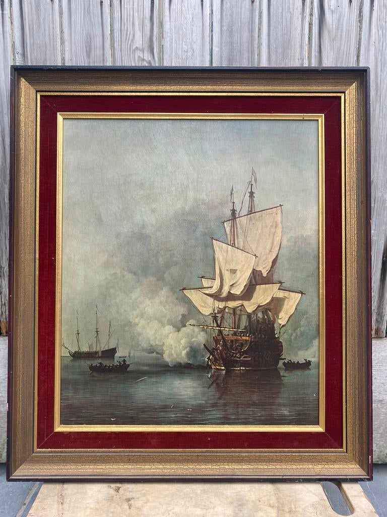 Schilderij Willem van de Velde, Ophalen, Gebruikt, Schilderij