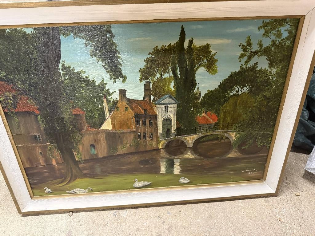 Peinture J.Wanlin, Enlèvement